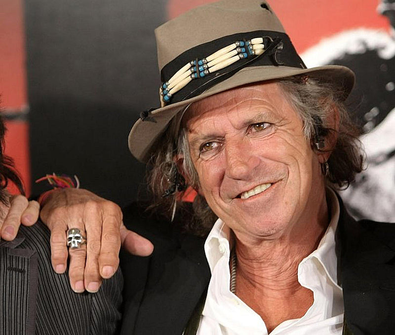 KEITH RICHARDS - With Skull Ring / Case / Ring