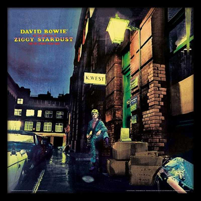 DAVID BOWIE - Official Ziggy Stardust (Album Cover Framed Print) / Framed Print