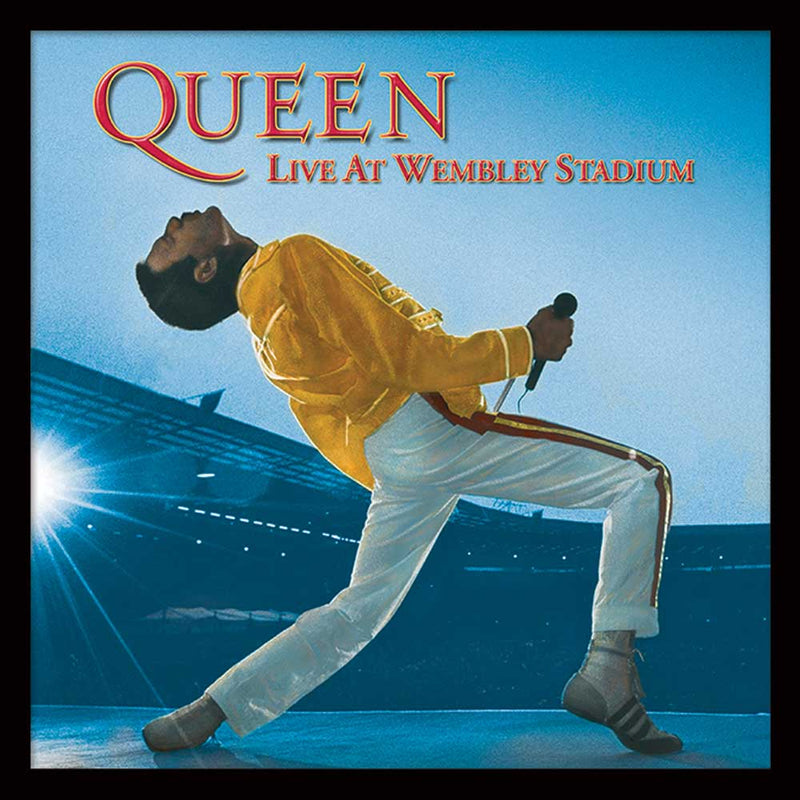 QUEEN - Official Live At Wembley (Album Cover Framed Print) / Framed Print