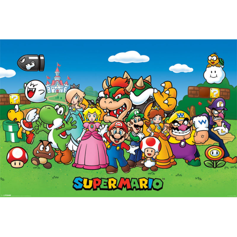 SUPER MARIO - Official Characters / Poster