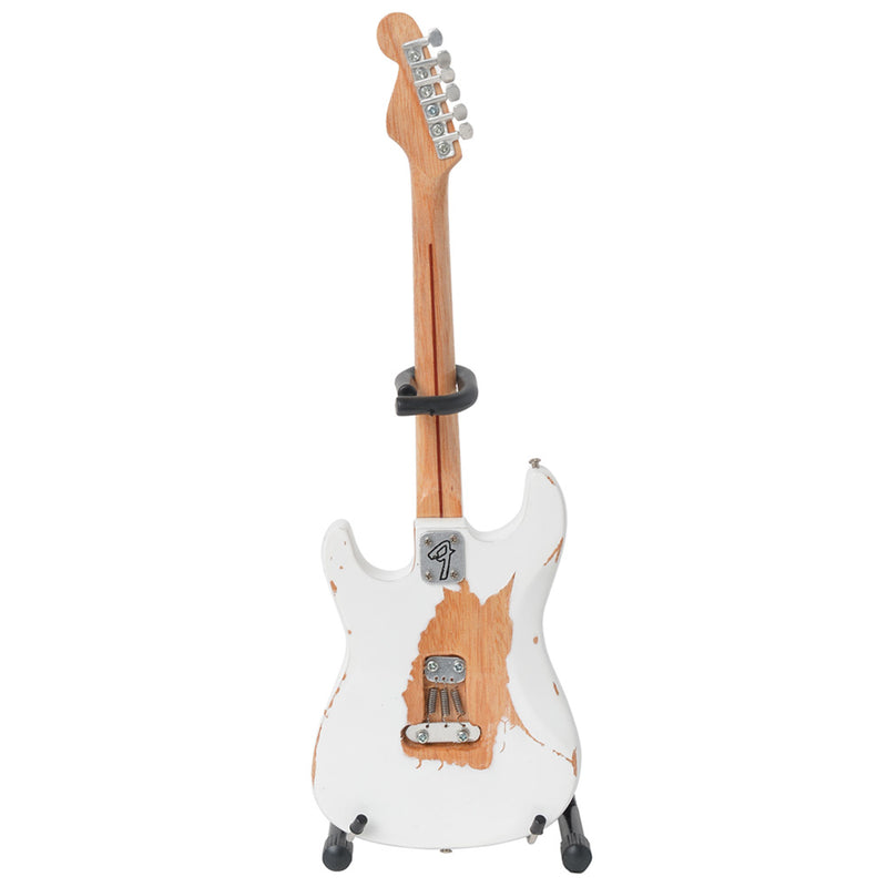 MOTLEY CRUE - Official Mick Mars Vintage White Mini Guitar / Miniature Musical Instrument