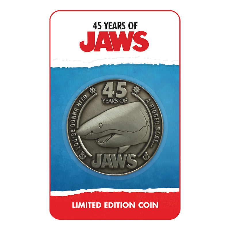 JAWS - Official 45Th Anniversary Coin / Limited Edition 9995 Sheets / Coin