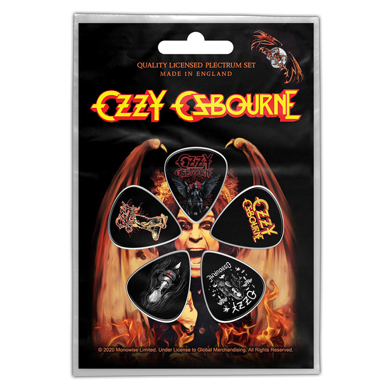 OZZY OSBOURNE - Official Classic Logo / Plectrum Pack / Guitar Pick