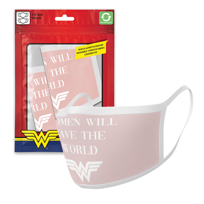 WONDER WOMAN - Official Save The World 2 Piece Set / Fashion Mask