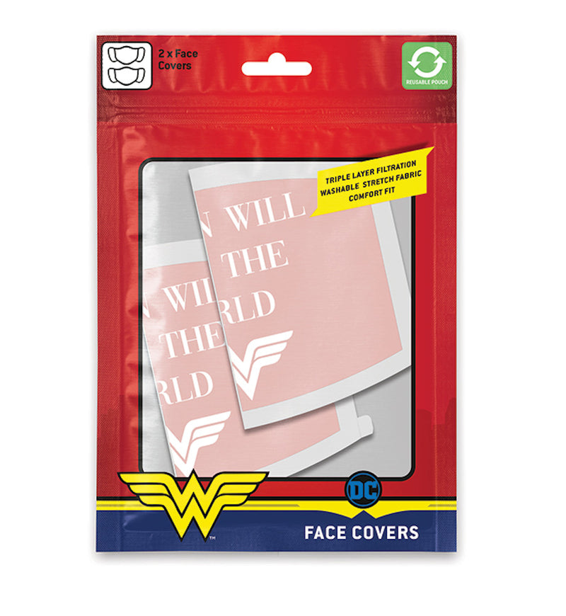 WONDER WOMAN - Official Save The World 2 Piece Set / Fashion Mask