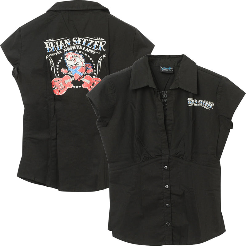 BRIAN SETZER - Official Girls Western Shirt / Shirt / Women's