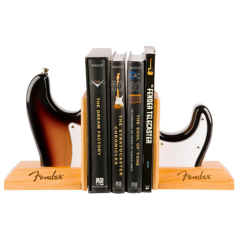 FENDER - Official Stratocaster Body Guitar Bookends - Officially Licensed / Interior Figurine