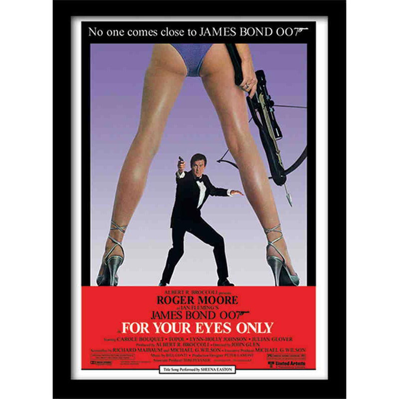 JAMES BOND - Official For Your Eyes Only / One Sheet / Framed Print