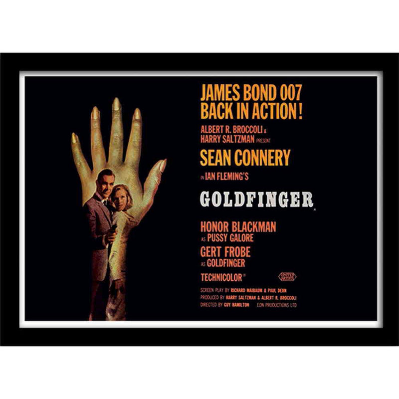 JAMES BOND - Official Goldfinger / One Sheet / Framed Print
