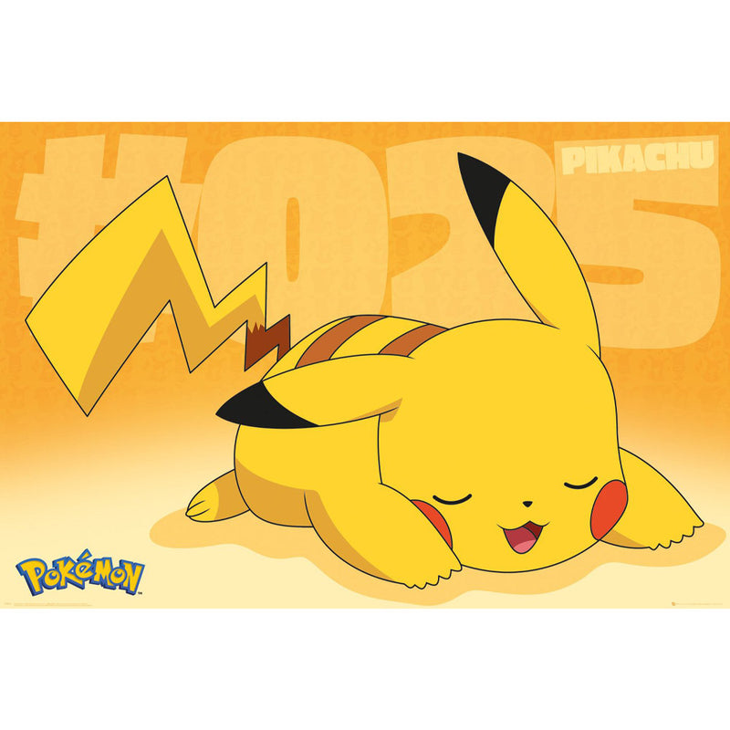 POKEMON - Official Pikachu Asleep / Poster