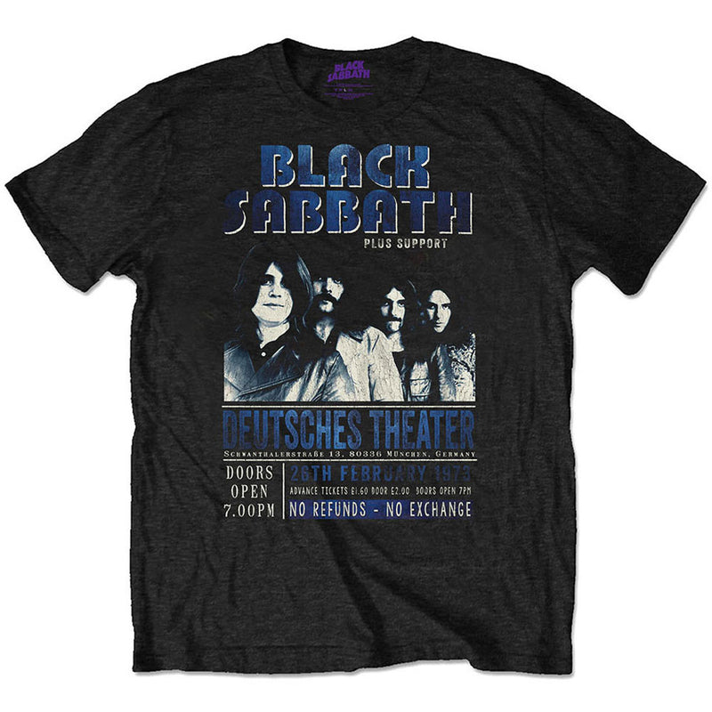 BLACK SABBATH - Official Deutsches '73 / Eco-Tee / T-Shirt / Men's