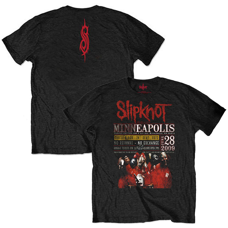 SLIPKNOT - Official There Minneapolis '09 / Eco-Tee / Back Print / T-Shirt / Men's
