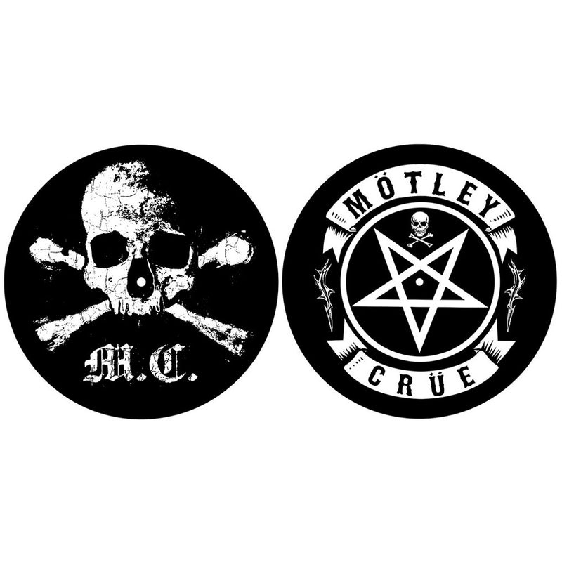 MOTLEY CRUE - Official Skull / Pentagram / Set of 2 / Slipmat