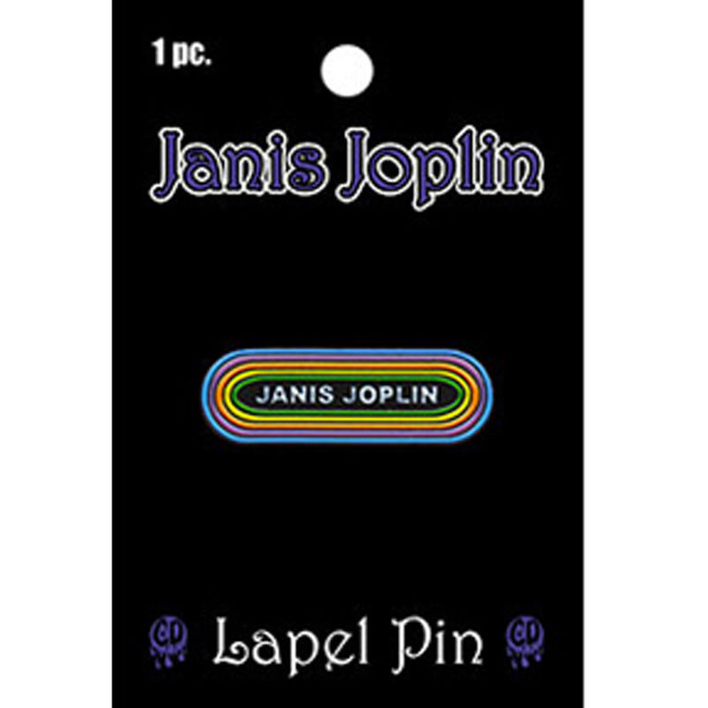 JANIS JOPLIN - Official Rainbow / Button Badge
