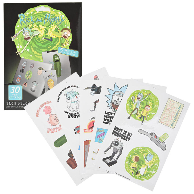 RICK AND MORTY - Official Adventures / Tech Sticker (30 Kinds) / Sticker