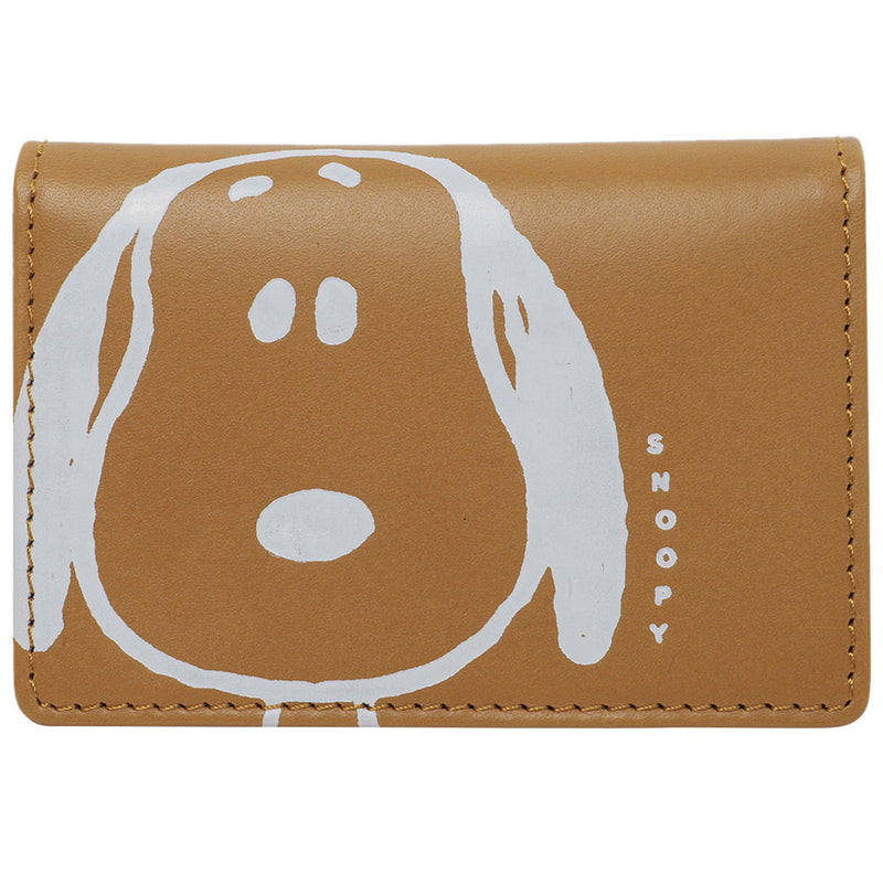 PEANUTS - Official F-V Beagle Passcase / Leather / Yellow / Card case
