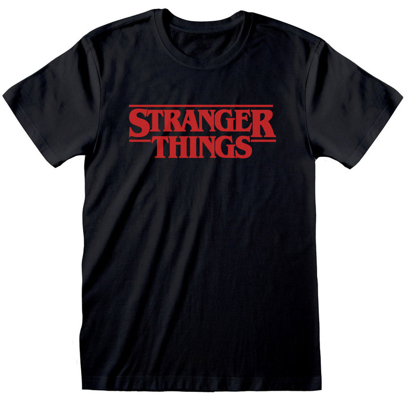 STRANGER THINGS - Official Logo Black / T-Shirt / Men's