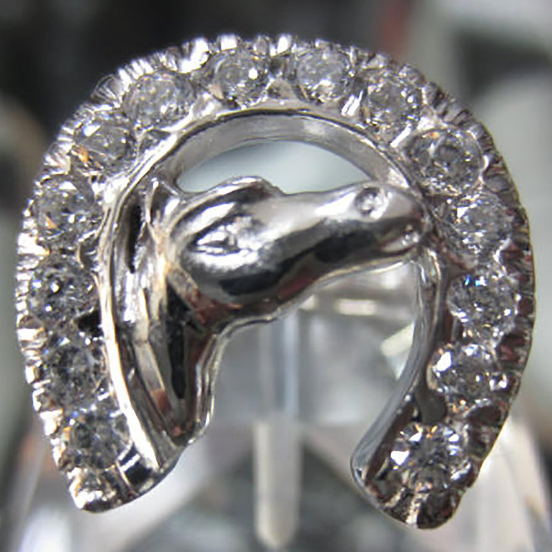 ELVIS PRESLEY - Official Horseshoe Ring / Silver 925 & Cubic Zirconia / Men's / Ring / Men's