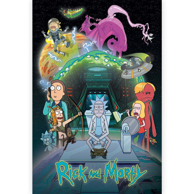RICK AND MORTY - Official Toilet Adventure / Poster