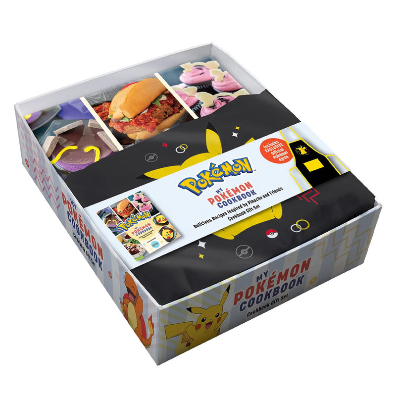 POKEMON - Official Delicious Recipes Inspired By Pikachu And Friends / Cookbook Gift Set / Includes Original Apron / Magazines & Books