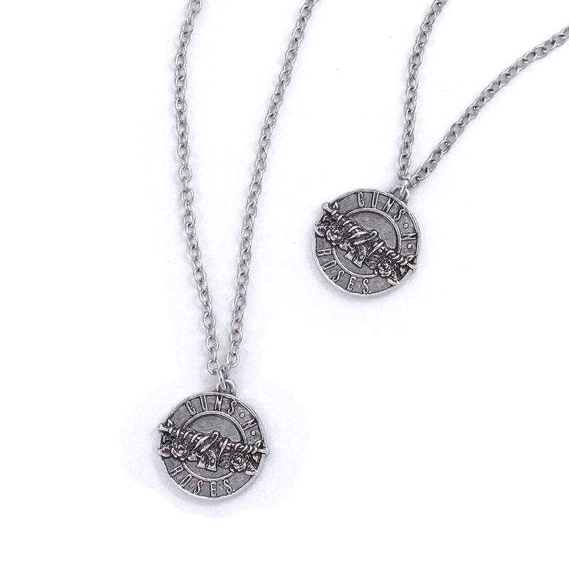 GUNS N ROSES - Official Disc Logo Necklace & Bracelet Set / Necklace
