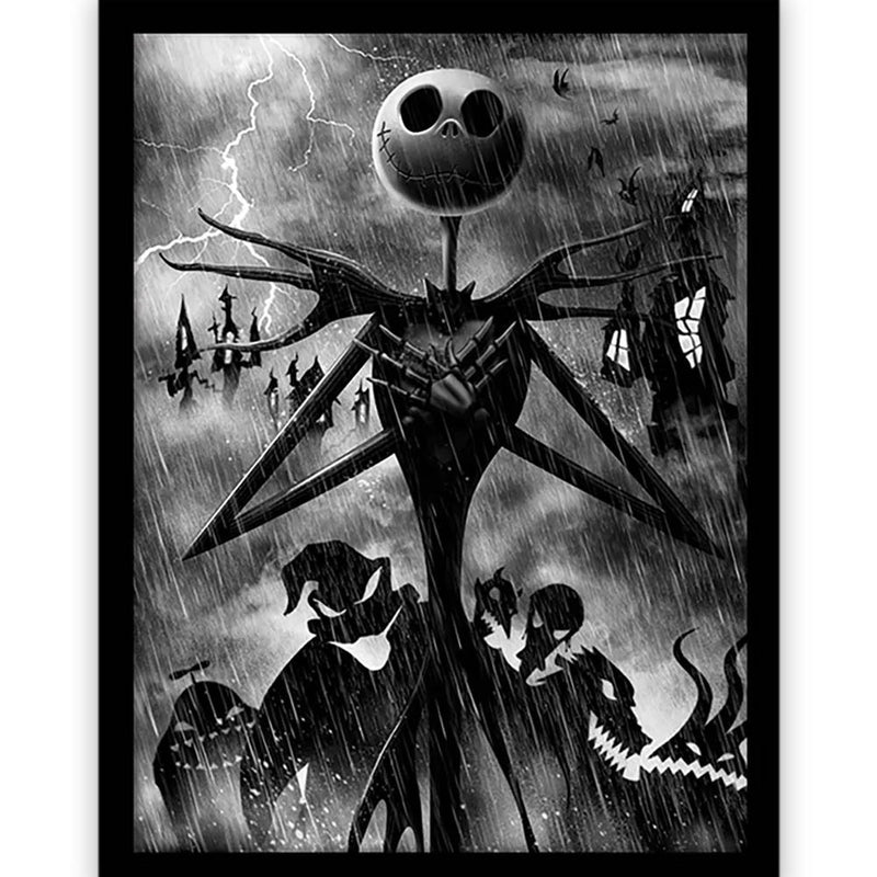 NIGHTMARE BEFORE CHRISTMAS - Official Jack Storm / Framed Print
