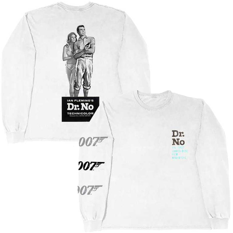 JAMES BOND - Official Dr No / Long Sleeve / Back Print / T-Shirt / Men's