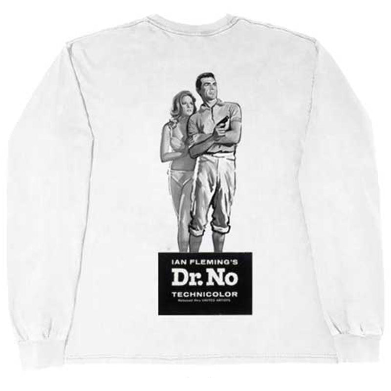 JAMES BOND - Official Dr No / Long Sleeve / Back Print / T-Shirt / Men's