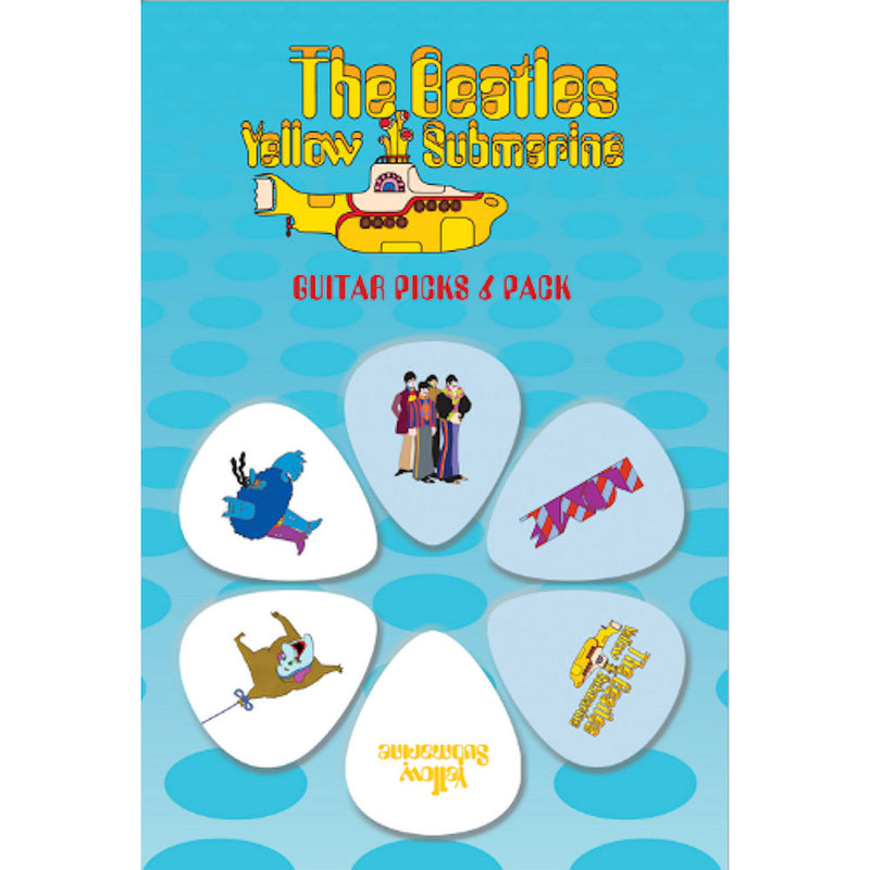 THE BEATLES - Official Yellow Submarine 6-Sheet Set / Guitar Pick