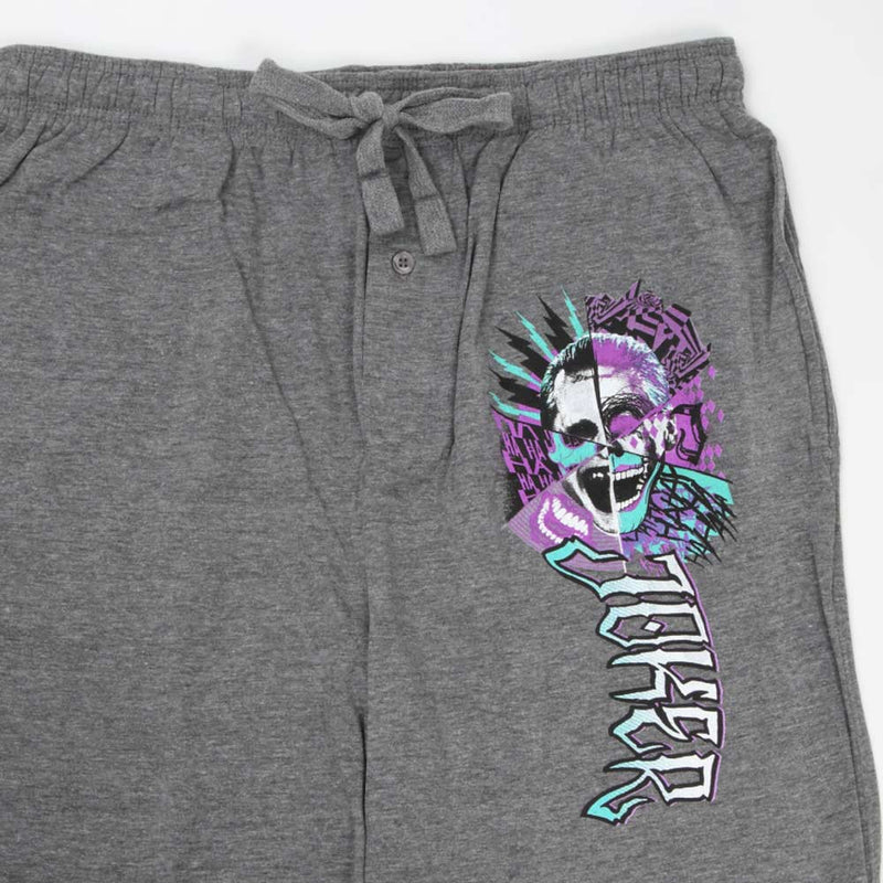 SUICIDE SQUAD - Official Joker Heather Gray Sleep Pants / Bottoms / Men's