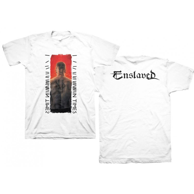 ENSLAVED - Official There In Time White / Back Print / T-Shirt / Men's