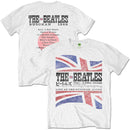 THE BEATLES - Official Budokan Set List ( Vintage Finish ) / Back Print / T-Shirt / Men's