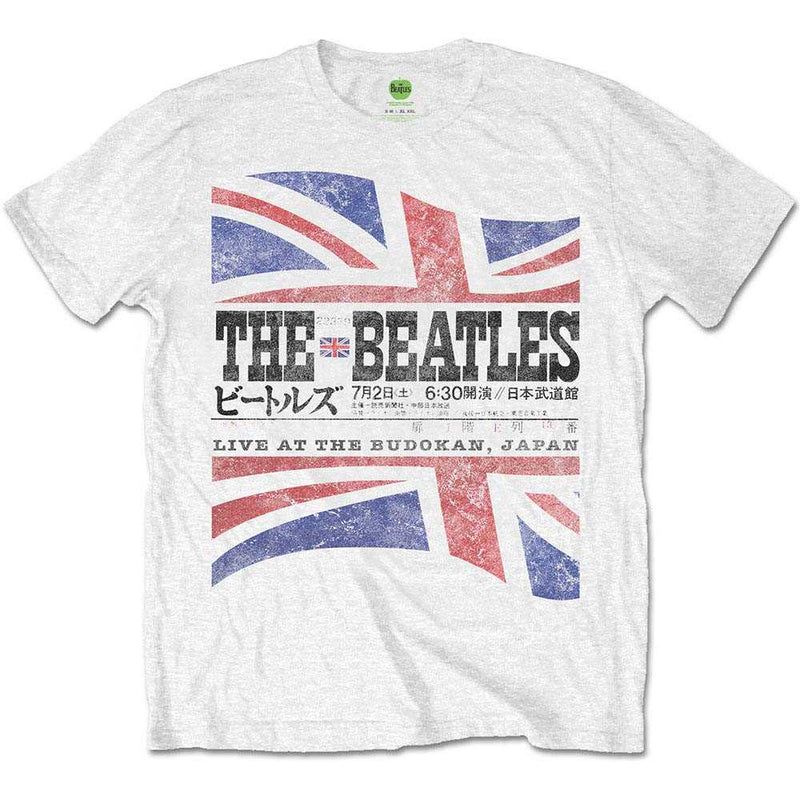 THE BEATLES - Official Budokan Set List ( Vintage Finish ) / Back Print / T-Shirt / Men's