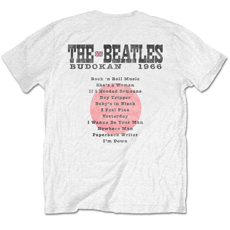 THE BEATLES - Official Budokan Set List ( Vintage Finish ) / Back Print / T-Shirt / Men's