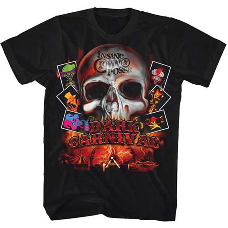 INSANE CLOWN POSSE - Official Dark Carnival Skull / T-Shirt / Men's