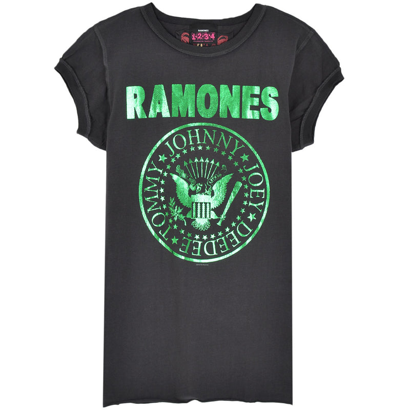 RAMONES - Official Green Foil / Amplified (Brand) / T-Shirt / Women's