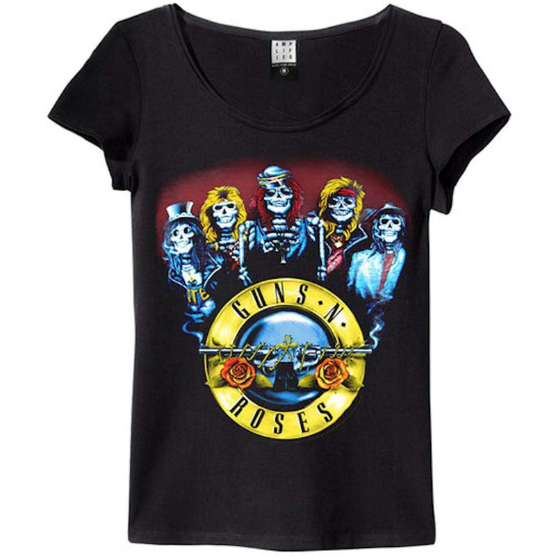 GUNS N ROSES - Official Skeleton / Amplified (Brand) / T-Shirt / Women's