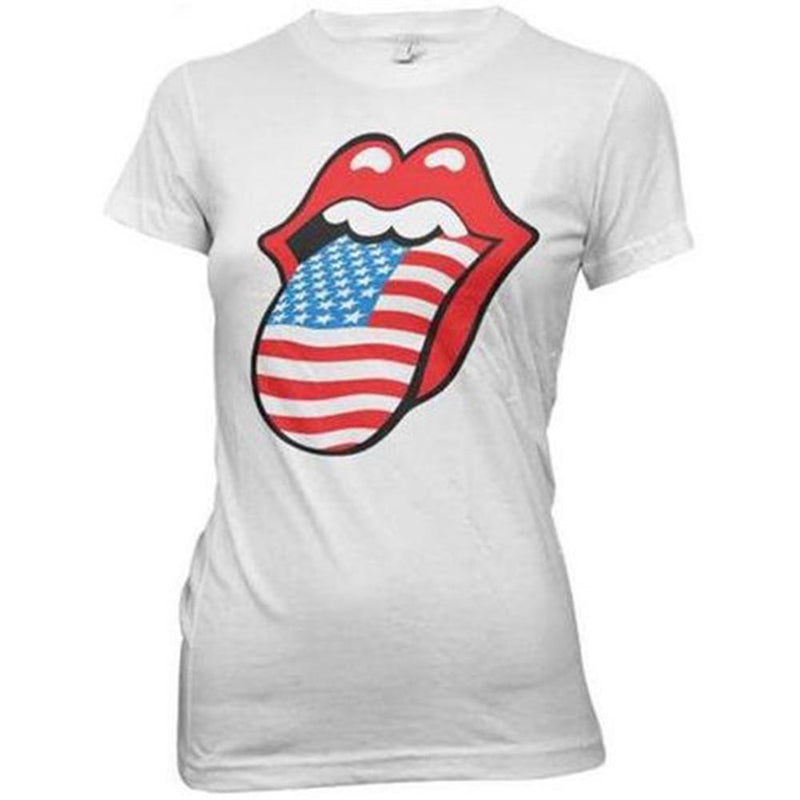 ROLLING STONES - Official There Usa Tongue Tour Babydoll / Back Print / T-Shirt / Women's