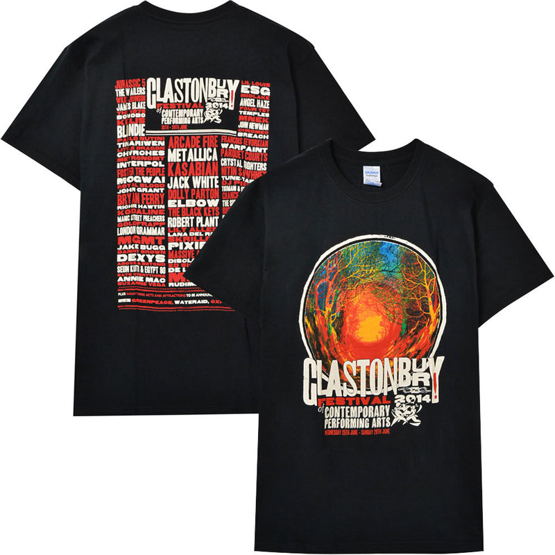 GLASTONBURY Official There Festival 2014 Back Print T Shirt Me