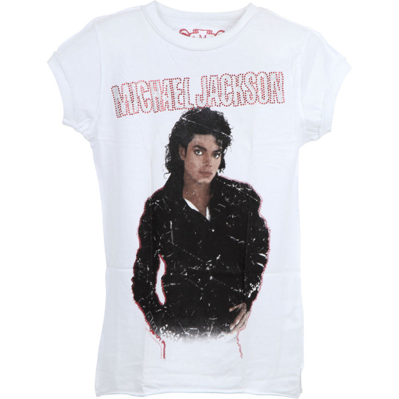 MICHAEL JACKSON - Official Bad Diamante / Amplified (Brand) / T-Shirt / Women's