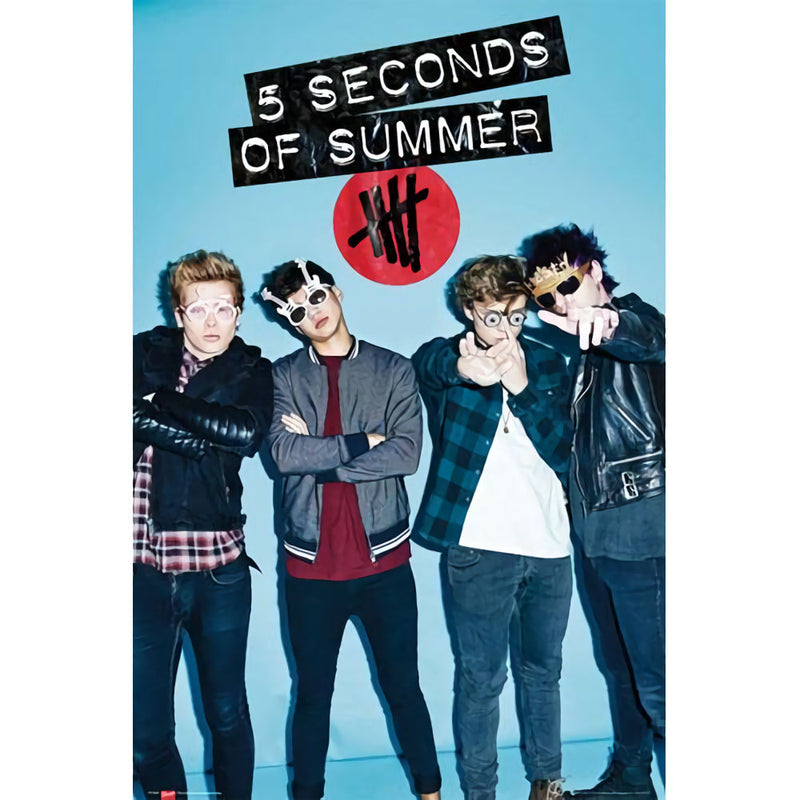 5 SECONDS OF SUMMER - Official (Out Of Print Posters) Glasses / Poster