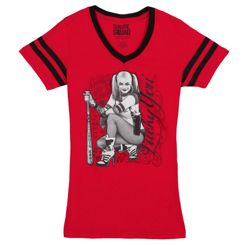 SUICIDE SQUAD - Official Harley Quinn Lucky You / T-Shirt / Women's