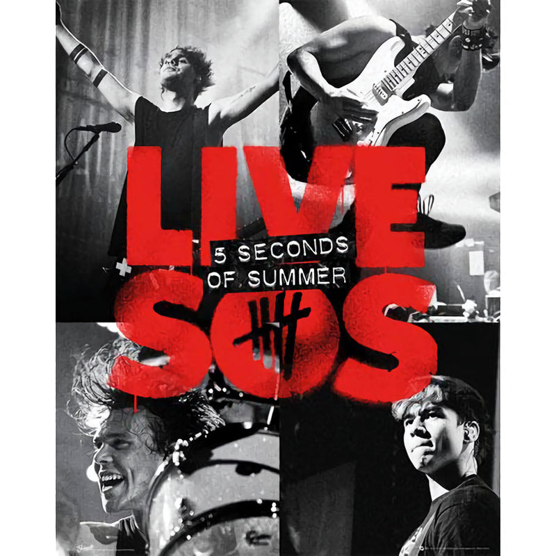 5 SECONDS OF SUMMER - Official (Out Of Print Posters) Live Sos / Mini / Poster