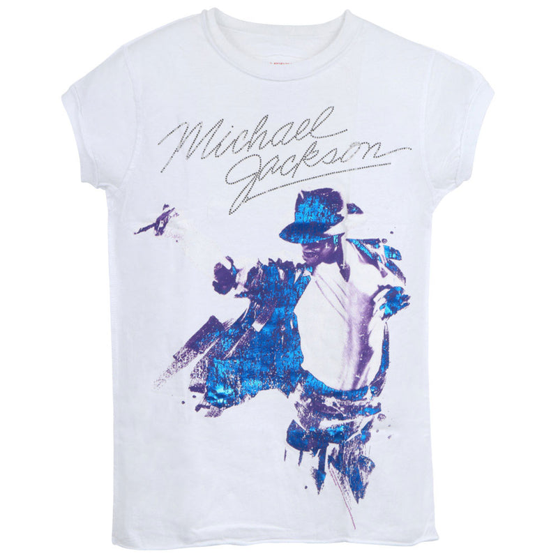 MICHAEL JACKSON - Official M.J. & Diamante / Amplified (Brand) / T-Shirt / Women's