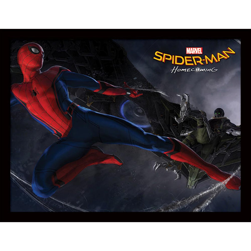 SPIDERMAN - Official Homecoming Fight / Framed Print