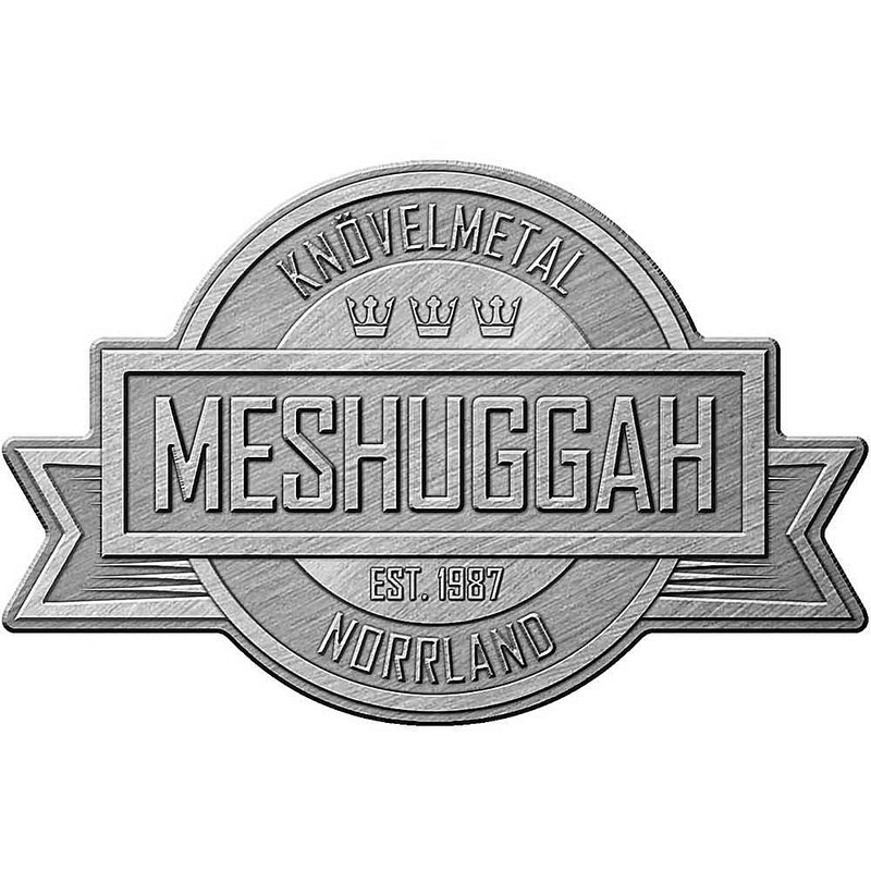 MESHUGGAH - Official Crest / Metal Pin Badge / Button Badge