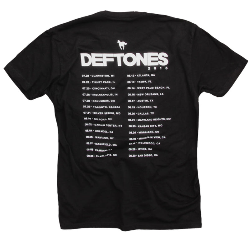 DEFTONES - 官方加州2015巡演 / 背面印刷 / T恤 / 男士