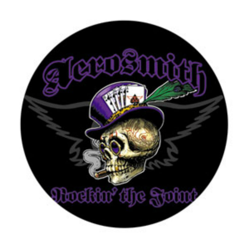 AEROSMITH - Official Top Hat Skull / Button Badge