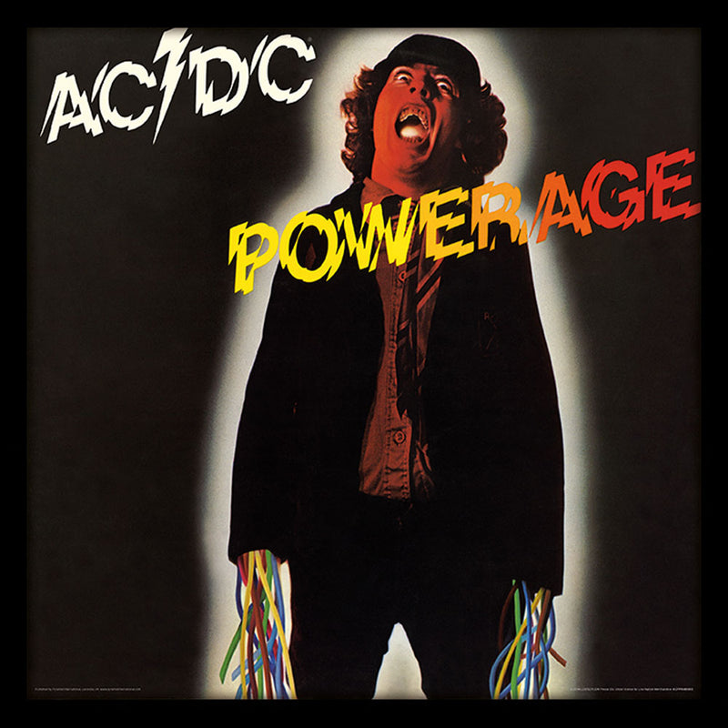 AC/DC - Official Powerage (Album Cover Framed Print) / Framed Print