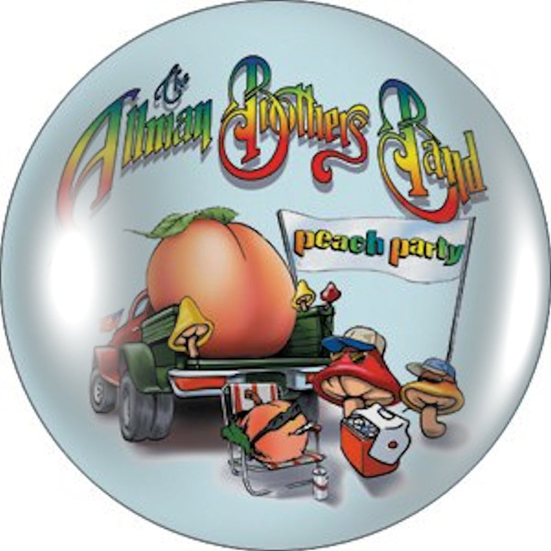 ALLMAN BROTHERS BAND - Official Peach Party / Button Badge